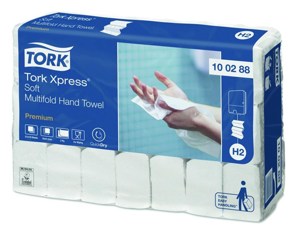 Tork ručník Xpress multifold 2-vrstvý 21x34cm / 110 ks