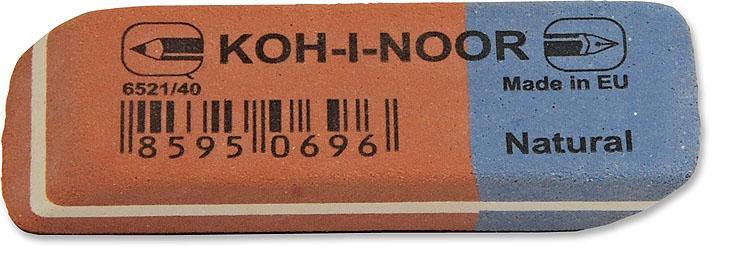 Koh-i-noor pryž KIN 6521/40 červeno-modrá střední 57x19,5x8 mm