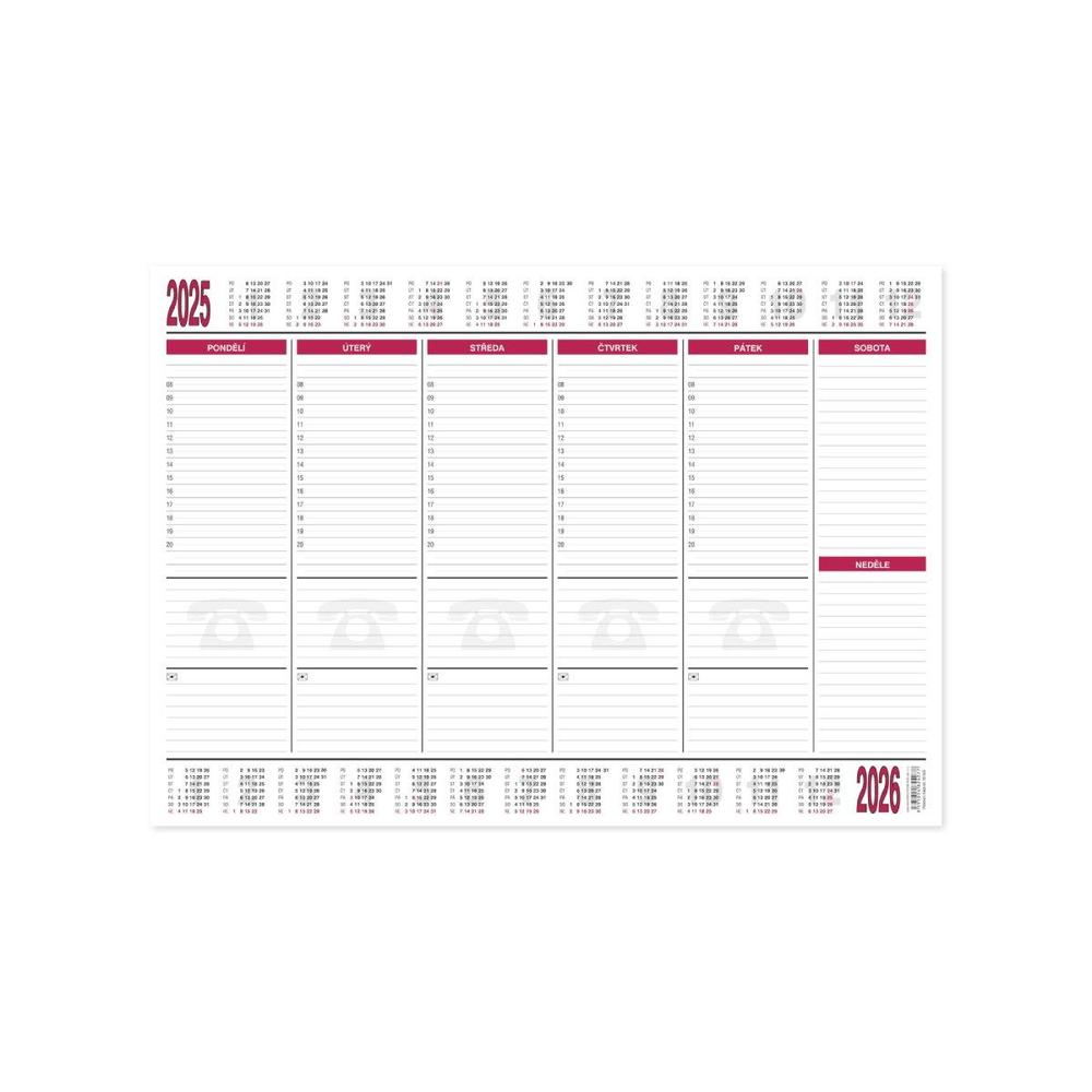 Bobo mapa plánovací A2 s kalendáriem, 30 listů