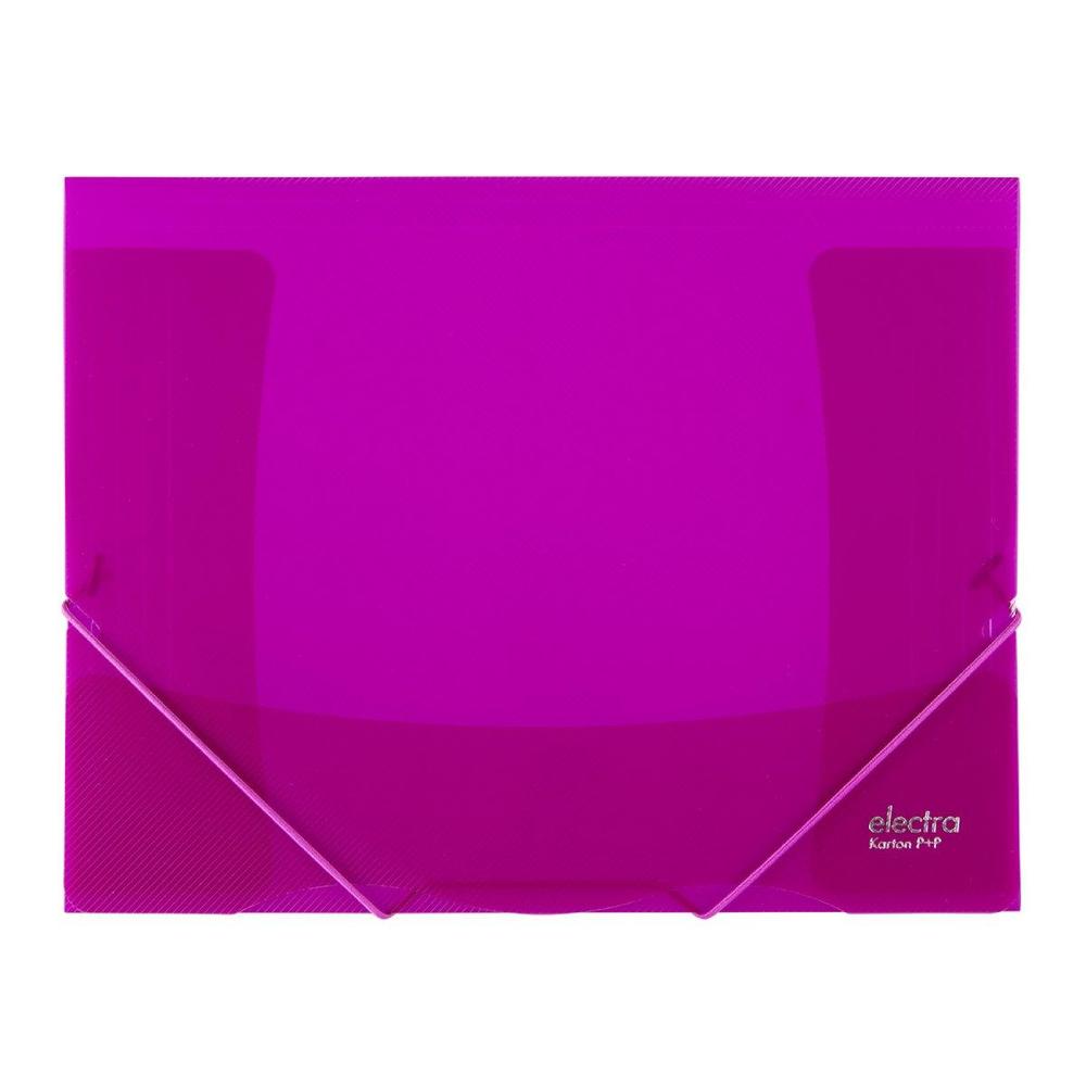 KARTON P+P desky s gumičkou PP ELECTRA A4 růžové