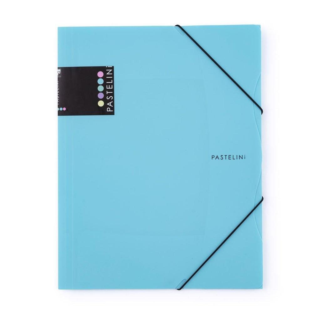 KARTON P+P desky s gumičkou PASTELINI A4 modré
